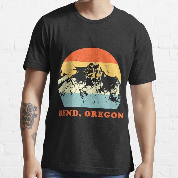 "Bend, Oregon Vintage Mountain Lovers Throwback Gift" Tshirt for Sale