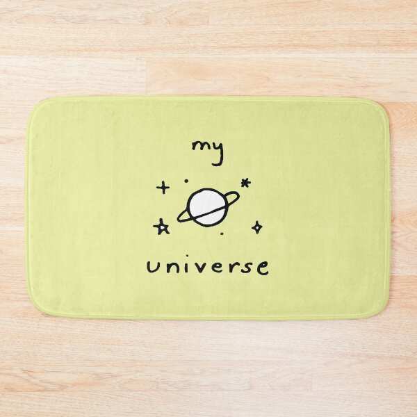 Item preview, My Universe Doodles Black Outline on Canary Yellow designed and sold by lineartdesigns.
