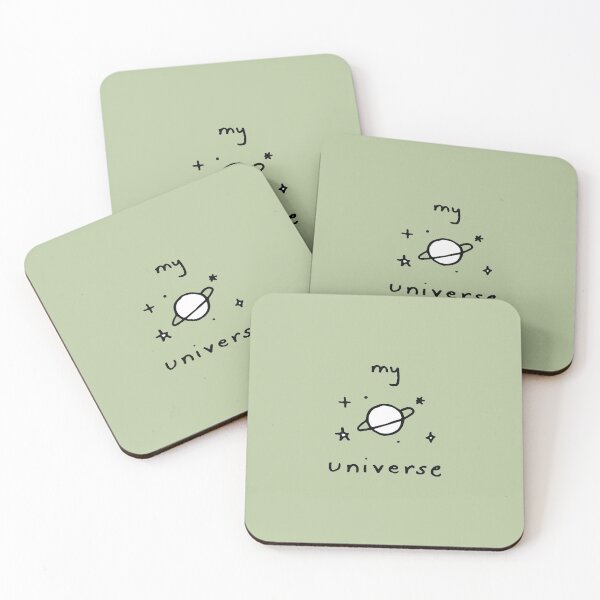 Item preview, My Universe Doodles Black Outline on Light Moss designed and sold by lineartdesigns.
