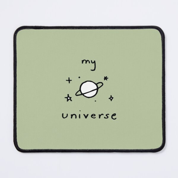 Item preview, My Universe Doodles Black Outline on Light Moss designed and sold by lineartdesigns.