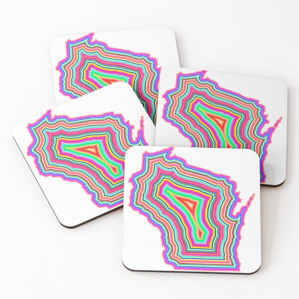 Item preview, Wisconsin Colorful Outline designed and sold by Sketches by Sophie.
