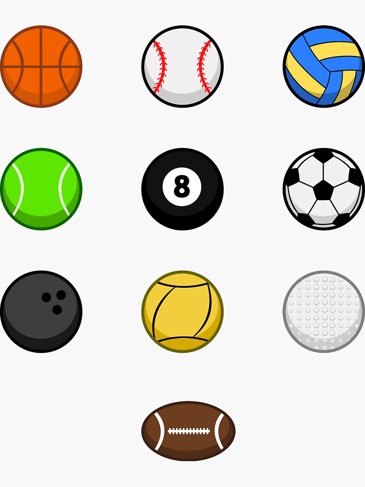 "Sports Sticker Pack" Sticker by Vabster Redbubble