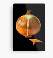 ▂ ▃ ▅ ▆ █ ZIPPED ONION █ ▆ ▅ ▃ Metal Print