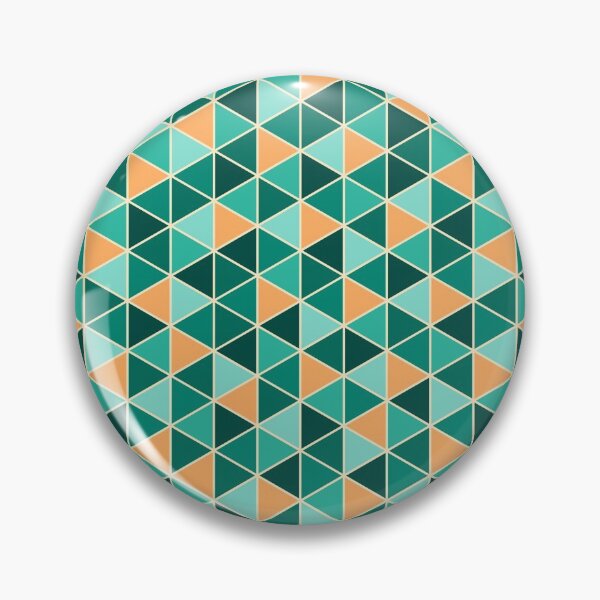 Item preview, Emerald Green Triangle Pattern designed and sold by bubblyshades.