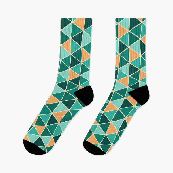 Item preview, Emerald Green Triangle Pattern designed and sold by bubblyshades.