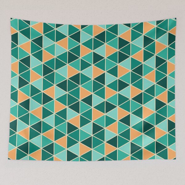 Item preview, Emerald Green Triangle Pattern designed and sold by bubblyshades.