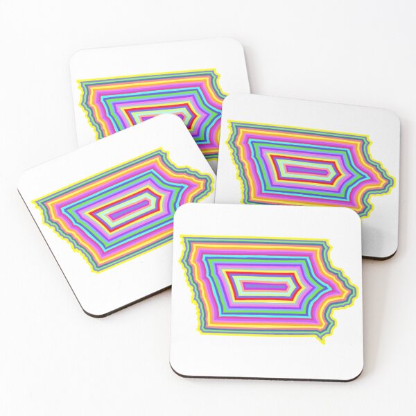 Item preview, Iowa Colorful Outline designed and sold by Sketches by Sophie.