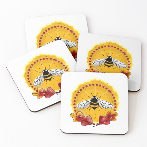 Item preview, Autumn Bee white background designed and sold by DemonicGloom.