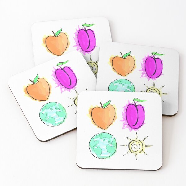 Item preview, Peach, Plum, Earth, Sun   designed and sold by OatsNPokess.