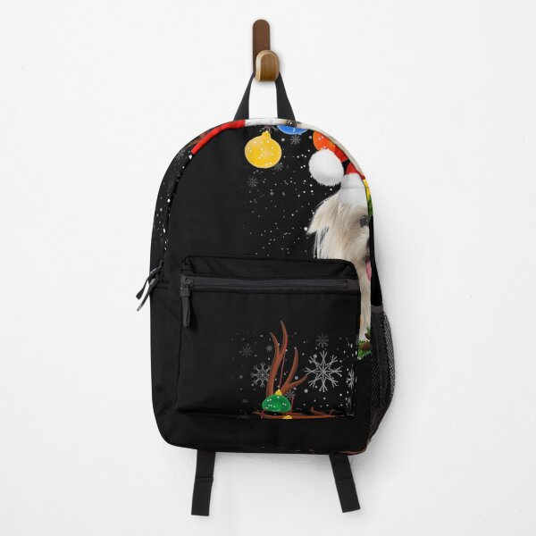 Item preview, Santa Reindeer Maltese Dog Christmas Lights Xmas designed and sold by katieschunk.