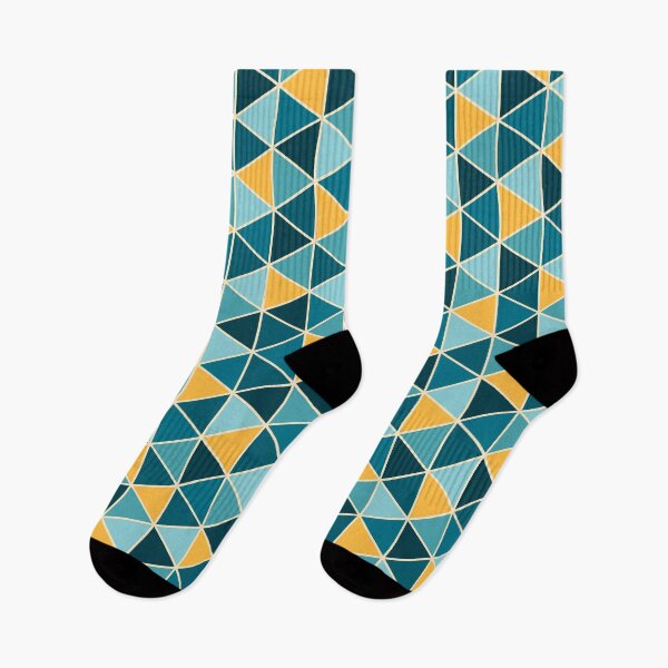 Item preview, Tones of Blue Triangle Pattern designed and sold by bubblyshades.
