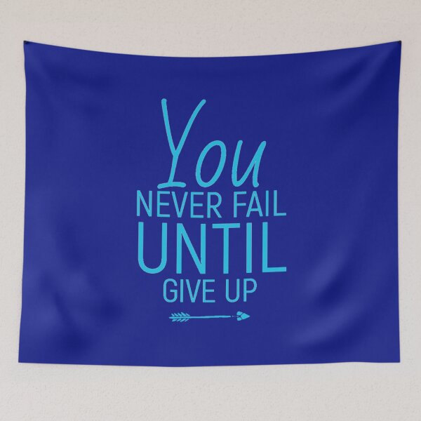 Item preview, Never fail until give up | Success method | How to win designed and sold by JJMasters.