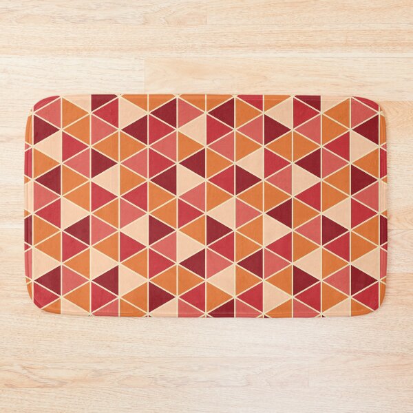 Item preview, Coral Pastel Triangle Pattern designed and sold by bubblyshades.