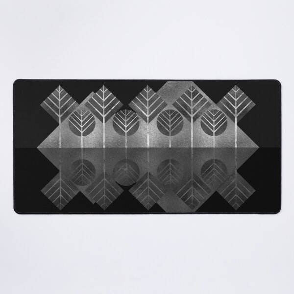 Item preview, Minimal Silver Geometric Landscape designed and sold by k9printart.