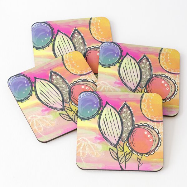 Item preview, Colorful Flowers Abstract Art designed and sold by Jules McCullough.
