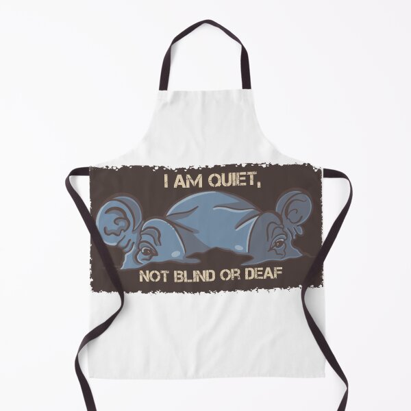 Item preview, Hippo cartoon quote, I am quiet, not blind or deaf designed and sold by DebbieJoyArt.