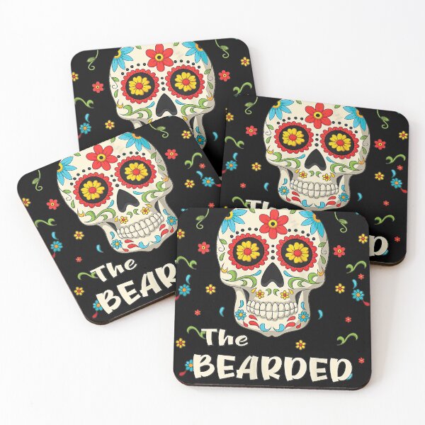 Item preview, Womens Day of Dead Bearded Sugar Skull Halloween Matching Costume Tank Top designed and sold by lakismorto.