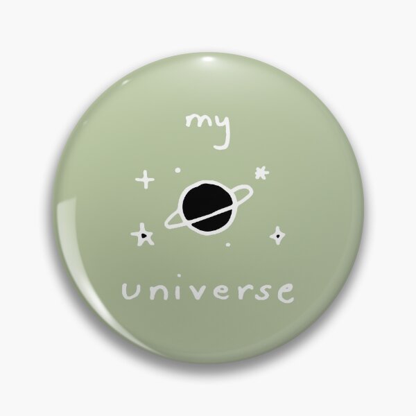Item preview, My Universe Doodles White Outline on Light Moss designed and sold by lineartdesigns.