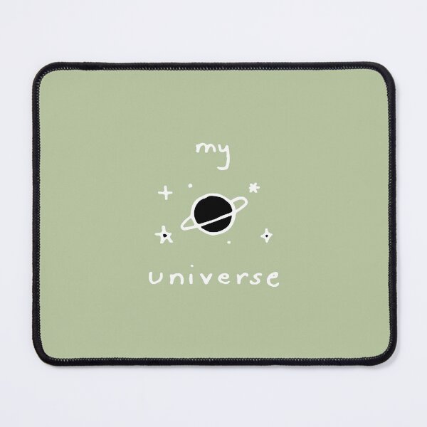 Item preview, My Universe Doodles White Outline on Light Moss designed and sold by lineartdesigns.