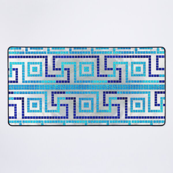 Item preview, Mosaic Greek Meander Greek Key Ornament  designed and sold by k9printart.