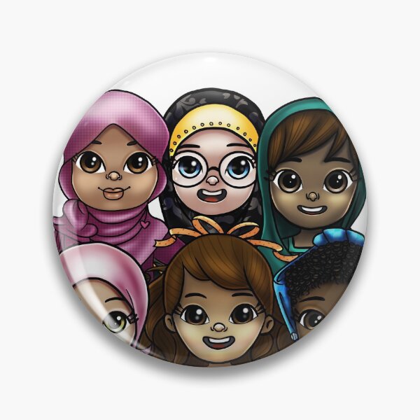 Item preview, New Design Muslim Me Hijabi Girls Cartoons designed and sold by Emma Apple.