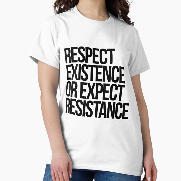 Vista previa del artículo con la obra «Respetar la existencia o esperar resistencia», diseñado y vendido por Kounter Propos.