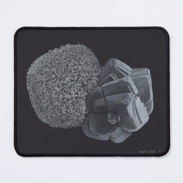 Item preview, Dry pastel drawing of two calcites designed and sold by ThalerSlama.