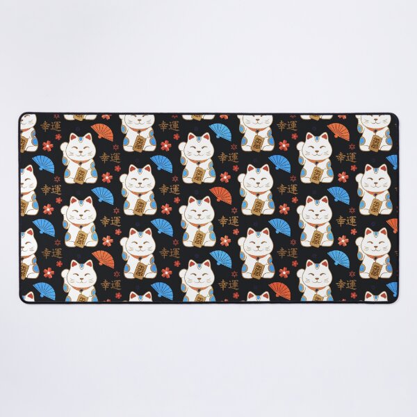 Item preview, Maneki-neko cats pattern designed and sold by k9printart.
