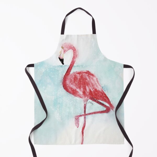 Item preview, Pink Flamingo Watercolor Illustration designed and sold by Jules McCullough.