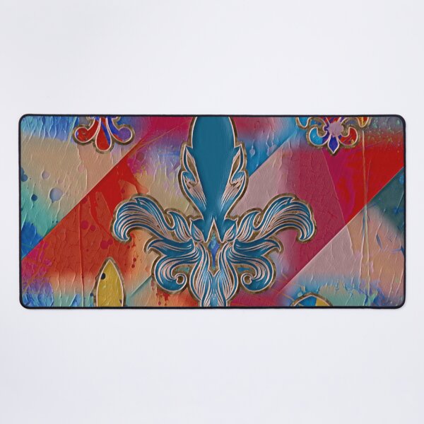 Item preview, Fleur-de-lis ornament - abstract textures designed and sold by k9printart.