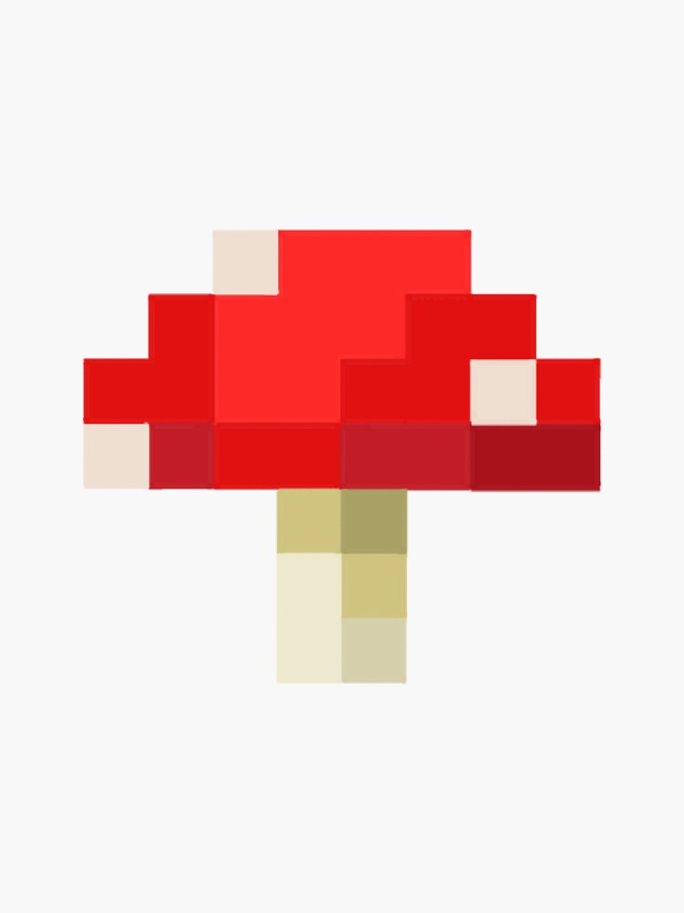 "Minecraft Mushroom" Sticker for Sale by MJVArtAndDesign Redbubble