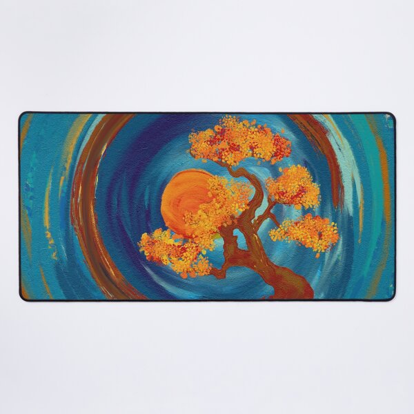 Item preview, Enso Zen Circle and Bonsai Tree - impasto designed and sold by k9printart.