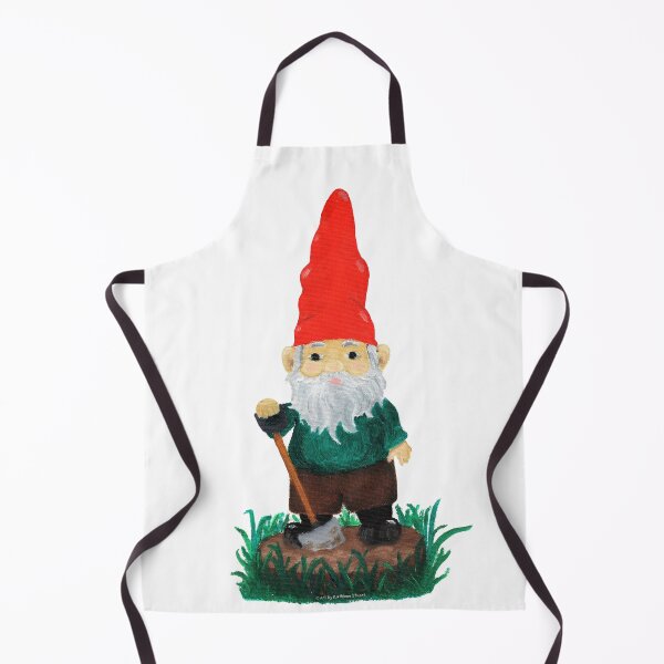 Item preview, Garden Gnome - Cute Oil Painting designed and sold by Art by Kathleen Stuart.