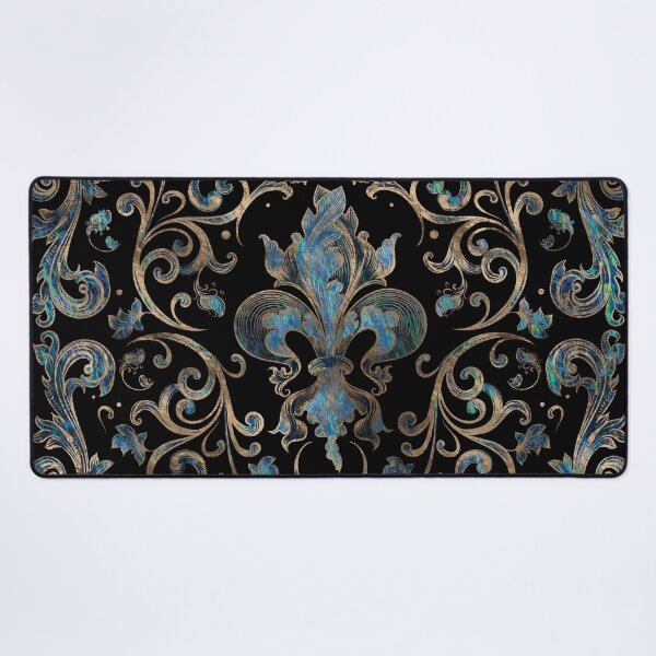 Item preview, Fleur-de-lis ornament Abalone Shell and Gold designed and sold by k9printart.