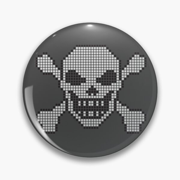 Item preview, Pixel Skull and Crossbone designed and sold by jhojho.