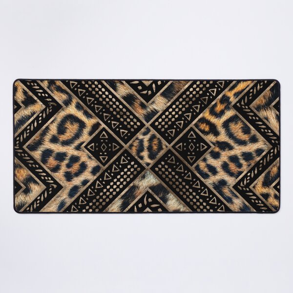 Item preview, Leopard Fur with Ethnic Ornaments #1 designed and sold by k9printart.