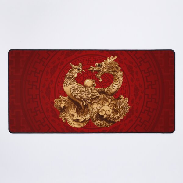 Item preview, Phoenix and Dragon - on red designed and sold by k9printart.