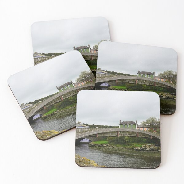 Item preview, Aberaeron Footbridge Over The River Aeron designed and sold by Harmony Of The Mind.