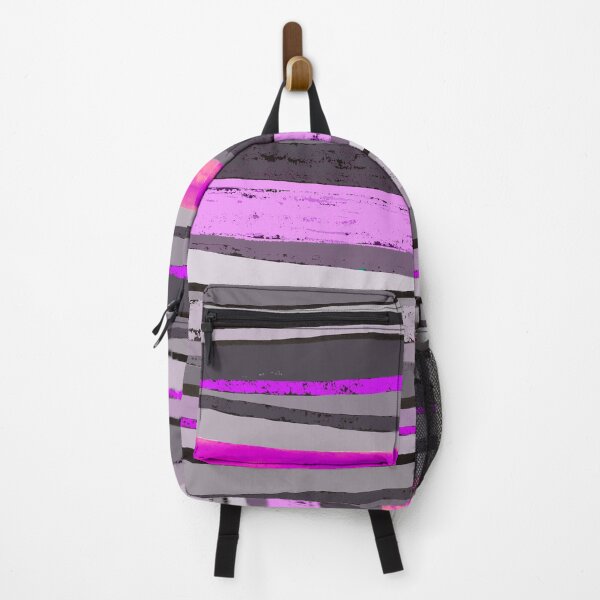 Item preview, Grey, purple,pink and violet painted stripes designed and sold by Lemontreeart63.
