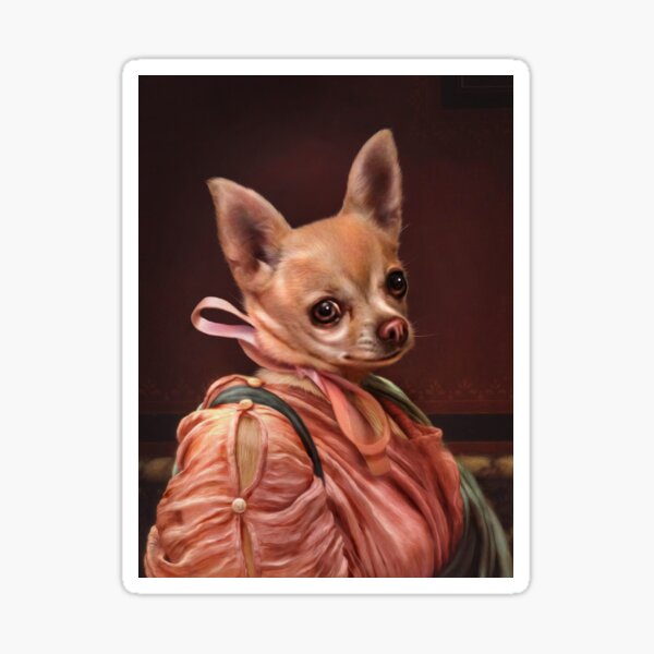 Chihuahua Portrait - Mabel Sticker