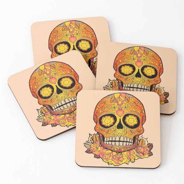 Item preview, Skull with floral designed and sold by NyengRepublic.