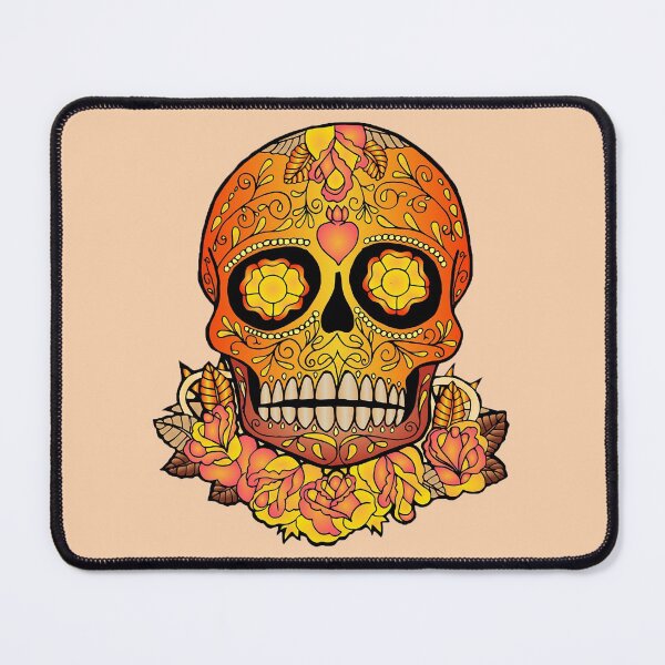 Item preview, Skull with floral designed and sold by NyengRepublic.