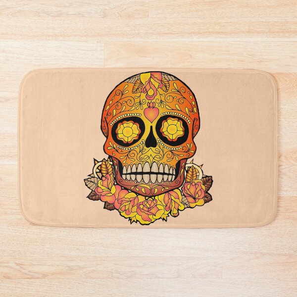 Item preview, Skull with floral designed and sold by NyengRepublic.