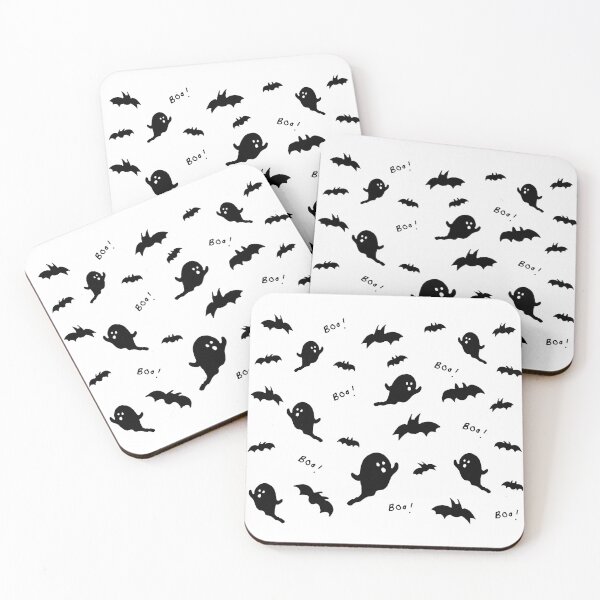 Item preview, BOO! Design Pattern in Black Outline designed and sold by lineartdesigns.