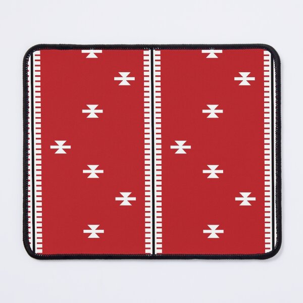 Item preview, Red Sadu Fabric Design - Geometric Pattern designed and sold by ArabicMerch.