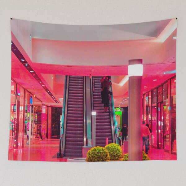 Item preview, Vapormall Red 90s Mallsoft Aesthetic Plaza designed and sold by ShirtVibes.