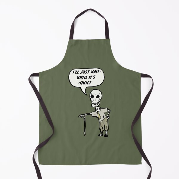 Item preview, I'll Just Wait Until It's Quiet Old Skeleton Walking Cane Teacher designed and sold by SweetbeStore.
