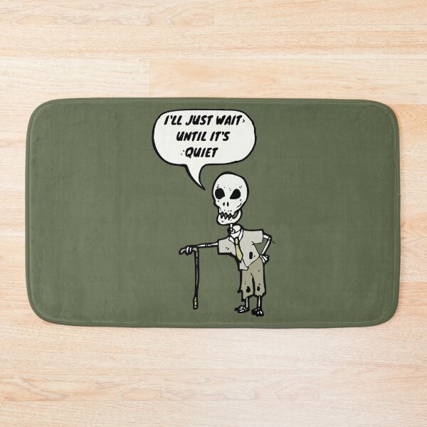 Item preview, I'll Just Wait Until It's Quiet Old Skeleton Walking Cane Teacher designed and sold by SweetbeStore.