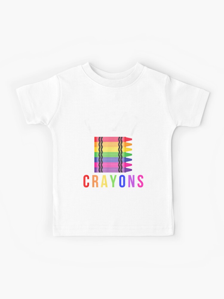 I Eat Crayons Funny Kids Coloring Drawing For Artists Kids T-Shirt for  Sale by JericaBarfield