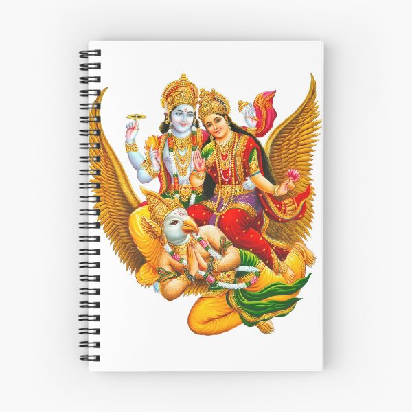 Item preview, Beautiful image of our supreme lord Shri Narayana and goddess Lakshmi with their blessing hands remove our griefs , pain , negativity and sadness and bring positivity in our life. designed and sold by aruvanita.